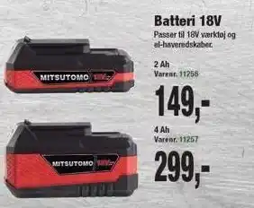 Harald Nyborg Batteri 18V tilbud