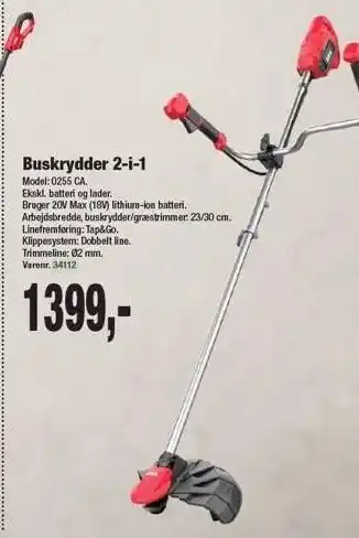 Harald Nyborg Buskrydder 2-i-1 tilbud