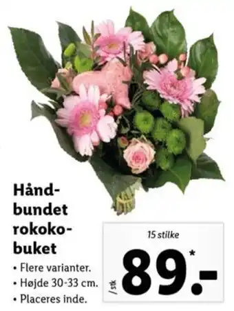 Lidl Hånd Bundet Rokoko Buket tilbud
