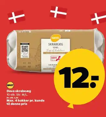 Netto Dava skrabeæg tilbud