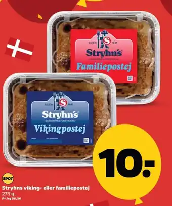 Netto Stryhns viking- eller familiepostej tilbud