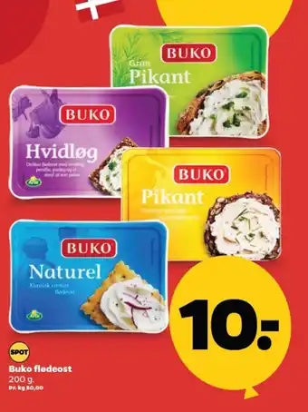 Netto Buko flødeost. tilbud