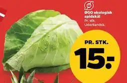 Netto ØGO økologisk spidskål tilbud