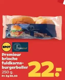 Netto Premieur brioche fuldkorns- burgerboller tilbud