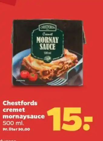 Netto Chestfords cremet mornaysauce tilbud