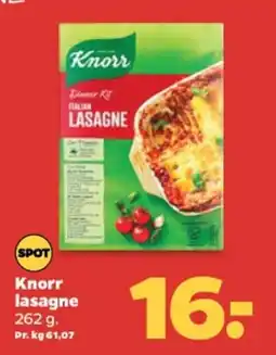 Netto Knorr lasagne . tilbud