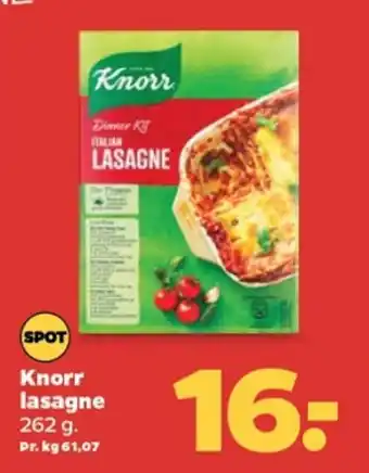 Netto Knorr lasagne . tilbud