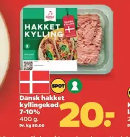 Netto Dansk hakket kyllingekød 7-10% tilbud