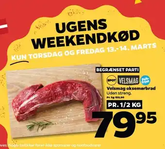 Netto Velsmag oksemørbrad Uden streng. tilbud