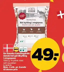 Netto De Danske Familiegårde dansk hel gårdkylling tilbud