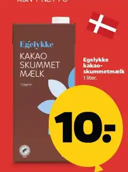 Netto Egelykke kakao- skummetmælk tilbud