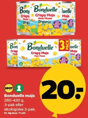 Netto Bonduelle majs tilbud