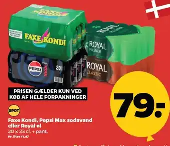 Netto Faxe Kondi, Pepsi Max sodavand tilbud