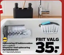 Netto Opbevaring til køkkenvasken Med sugekop. tilbud