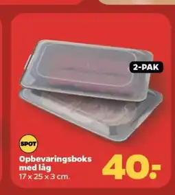 Netto Opbevaringsboks med låg tilbud