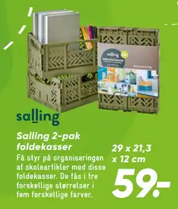 Bilka Salling 2-pak foldekasser tilbud