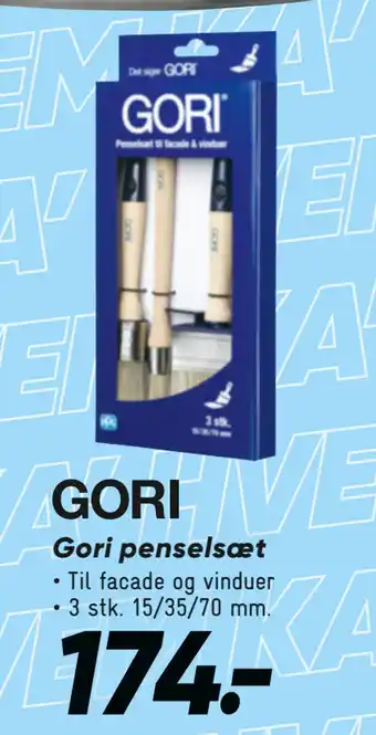 Bilka Gori penselsæt tilbud