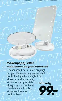 Bilka Makeupspejl eller manicure tilbud