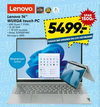 Bilka Lenovo 14’’ WUXGA touch PC tilbud