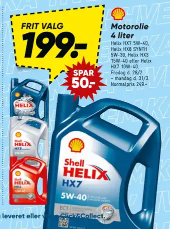 Bilka Motorolie 4 liter tilbud