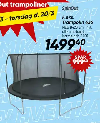 Bilka Trampolin 426 tilbud