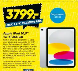 Bilka Apple iPad 10,9” Wi-Fi 256 GB tilbud