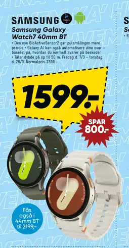 Bilka Samsung Galaxy Watch7 40mm BT tilbud