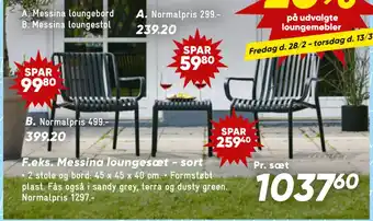 Bilka Messina loungestol tilbud