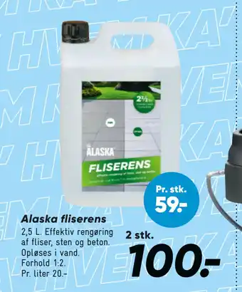 Bilka Alaska fliserens tilbud