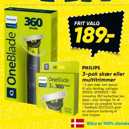 Bilka 3-pak skær eller multitrimmer tilbud