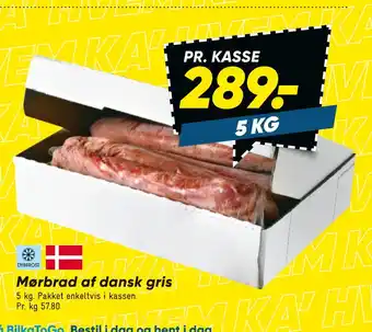 Bilka Mørbrad af dansk gris tilbud