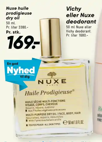 Bilka Nuxe huile prodigieuse dry oil tilbud