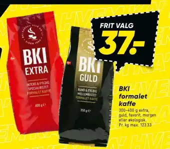 Bilka BKI formalet kaffe tilbud