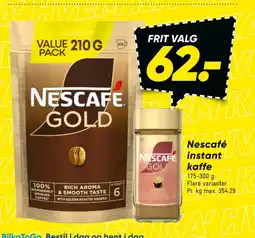 Bilka Nescafé instant kaffe tilbud