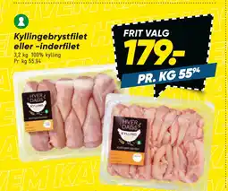 Bilka Kyllingebrystfilet eller -inderfilet tilbud