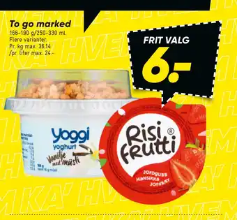 Bilka To go marked tilbud