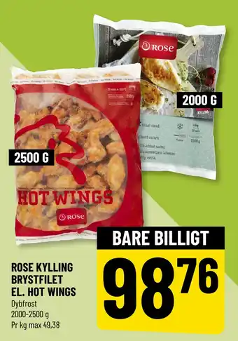 Løvbjerg ROSE KYLLING BRYSTFILET EL. HOT WINGS tilbud