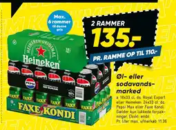 Bilka Øl- eller sodavandsmarked tilbud