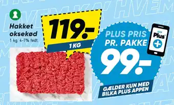 Bilka Hakket oksekød tilbud