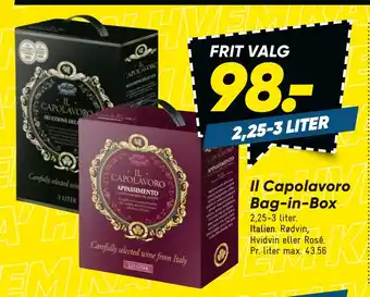 Bilka Il Capolavoro Bag-in-Box tilbud