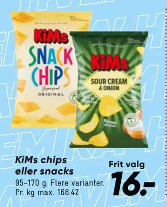 Bilka KiMs chips eller snacks tilbud