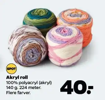 Netto Akryl roll tilbud