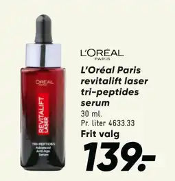 Bilka L’Oréal Paris revitalift laser tri-peptides serum tilbud