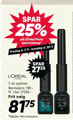 Bilka 3 ml eyeliner tilbud