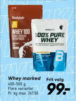 Bilka Whey marked tilbud