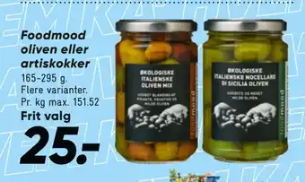 Bilka Foodmood oliven eller artiskokker tilbud