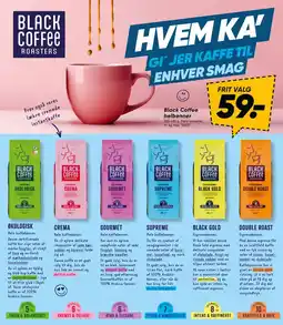 Bilka Black Coffee helbønner tilbud