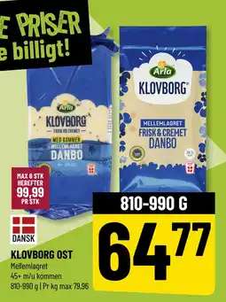 Løvbjerg KLOVBORG OST tilbud