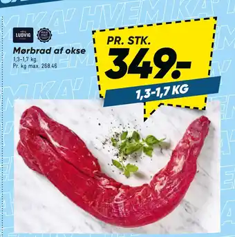 Bilka Mørbrad af okse tilbud