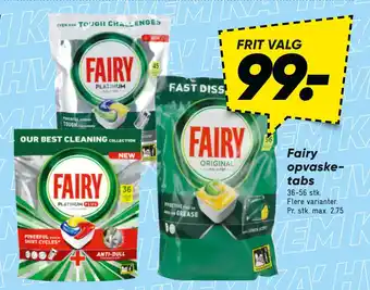 Bilka Fairy opvasketabs tilbud